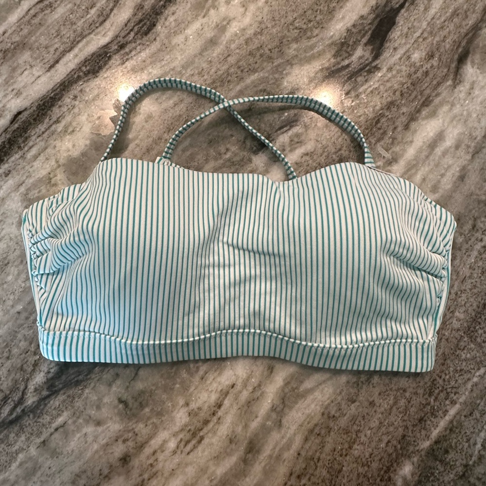 NWOT Shade & Shore Ribbed Bralette Adjustable Bikini Top, Multiple Sizes - Picture 6 of 8